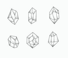 kristall diamant smycken pärla isolerade vektor