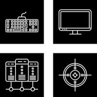 Tastatur und lcd Symbol vektor