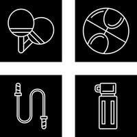 Klingeln Pong und Basketball Symbol vektor