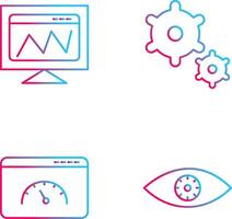 Netz Analyse und Vorlieben Symbol vektor