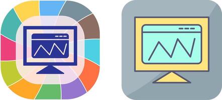 Netz Analyse Symbol Design vektor