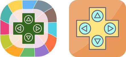 einzigartig Spielen Steuerung Symbol Design vektor