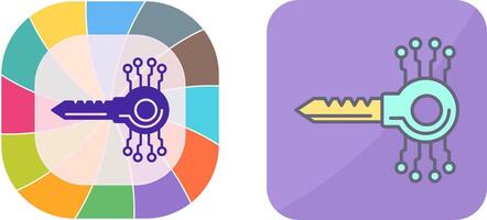 Schlüssel Code Symbol Design vektor