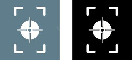 einzigartig Fokus Vertikale Symbol Design vektor