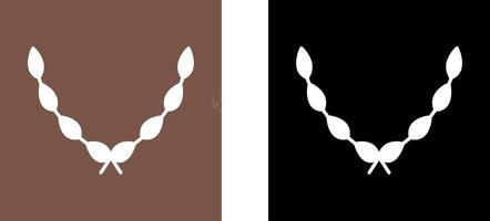 Blätter Kranz Symbol Design vektor