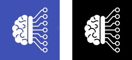 Maschine Lernen Symbol Design vektor