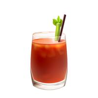 Bloody mary cocktail realistisk