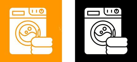 Waschmaschine-Icon-Design vektor