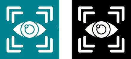 Auge Scan Symbol Design vektor