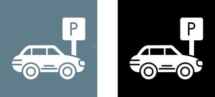 Parkplatz-Icon-Design vektor