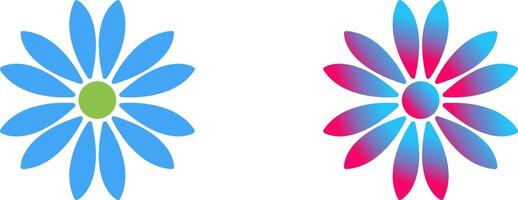 einzigartig Blume Symbol Design vektor