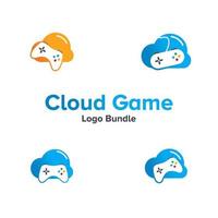 Abbildung Vektorgrafik von Cloud-Spiel-Logo. perfekt für Technologieunternehmen vektor