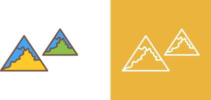 einzigartig Berge Symbol Design vektor