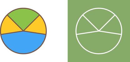 Kuchen Diagramm Analyse Symbol Design vektor