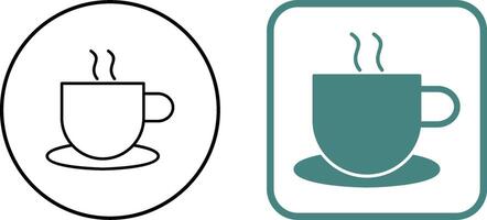 einzigartig heiß Kaffee Symbol Design vektor