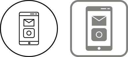 einzigartig Handy, Mobiltelefon Anwendungen Symbol Design vektor