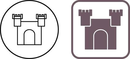 einzigartig Schloss Symbol Design vektor