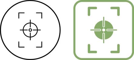 einzigartig Fokus Vertikale Symbol Design vektor