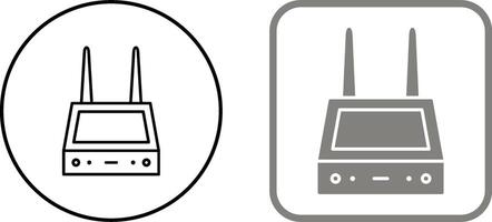 einzigartig Router Symbol Design vektor