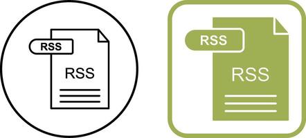 RSS-Icon-Design vektor