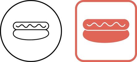 Hot-Dog-Icon-Design vektor