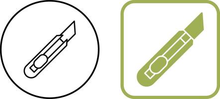 Schreibwaren Messer Symbol Design vektor