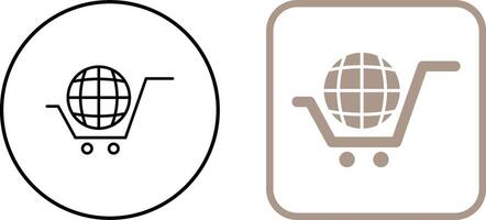 global handla ikon design vektor