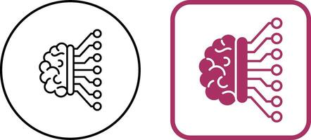 Maschine Lernen Symbol Design vektor
