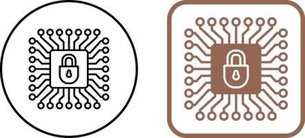 Cyber Schutz Symbol Design vektor