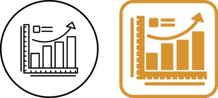 tillväxt Diagram ikon design vektor