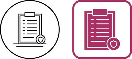 aufführen Schutz Symbol Design vektor