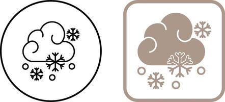schneebedecktes Icon-Design vektor