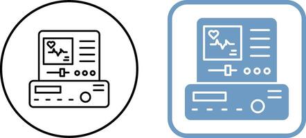 elektrokardiogram ikon design vektor