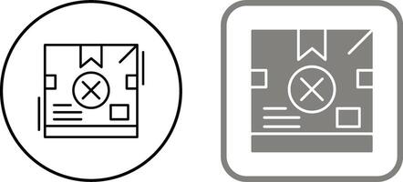 Lieferbox-Icon-Design vektor