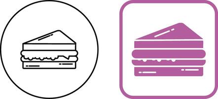 Sandwich-Icon-Design vektor