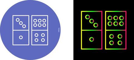 Domino Spiel Symbol Design vektor