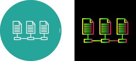 Netzwerk Dateien Symbol Design vektor