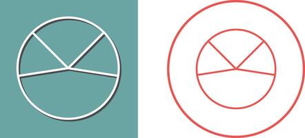 Kuchen Diagramm Analyse Symbol Design vektor