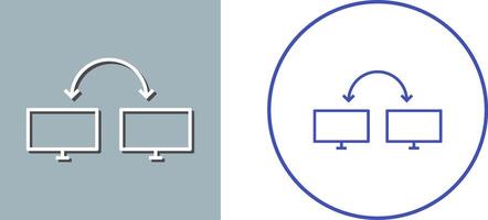 einzigartig in Verbindung gebracht Systeme Symbol Design vektor