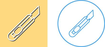 Schreibwaren Messer Symbol Design vektor