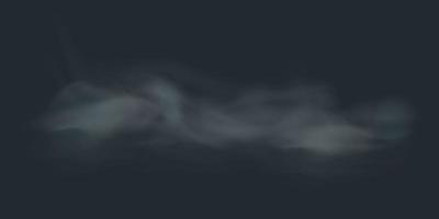 Nebel auf dunklem Hintergrund vektor