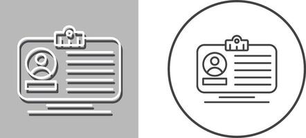 ID-Karten-Icon-Design vektor