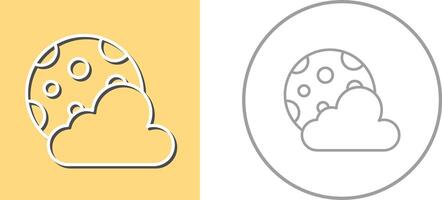 Mond-Icon-Design vektor