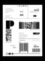Etikette Pack Design. Grafik Anlagegut zum Strassenmode Design. retro futuristisch Element im y2k zum Kleidung, Kleidung und Poster Design vektor
