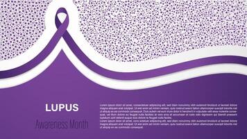 kann ist Lupus Bewusstsein Monat, Illustration vektor