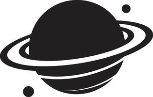 Orbital Harmonie entfaltet Logo Design interstellar Wesen aufgedeckt ikonisch Logo Design vektor