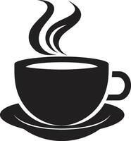 elegant Espresso Charme Kaffee Tasse schwarz Schluck und genießen Meisterschaft schwarz Kaffee Tasse vektor
