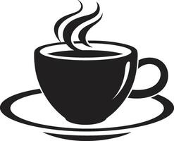 brauen Exzellenz Wesen schwarz Kaffee Tasse künstlerisch Aroma Freude Kaffee Tasse schwarz vektor