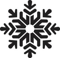 Winter Wunder enthüllt ikonisch Emblem Design kristallin Eleganz beleuchtet Logo Design vektor