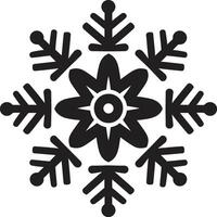 gefroren Finesse entfaltet Logo Design Winter Wunder enthüllt ikonisch Emblem Design vektor